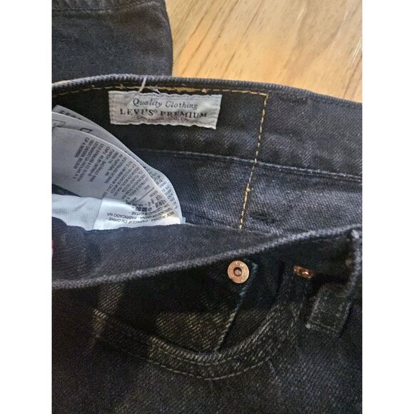 Levis Premium Lo Ball Black Denim Jeans Pants Mens Size 38 - Picture 2 of 4